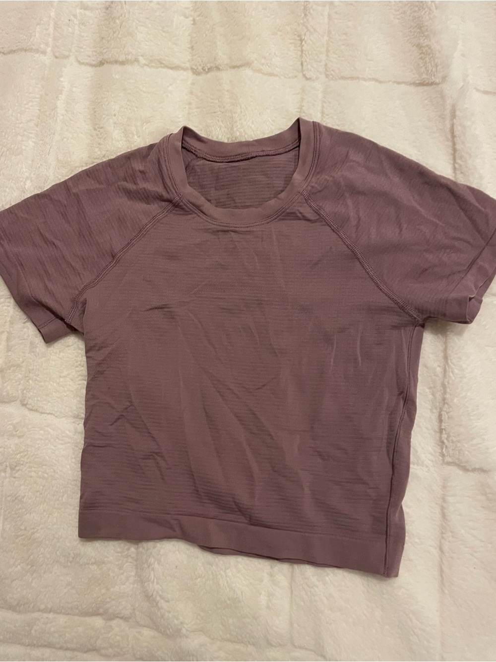 lululemon athletica Short Sleeve Crewneck Top in Dusty Mauve